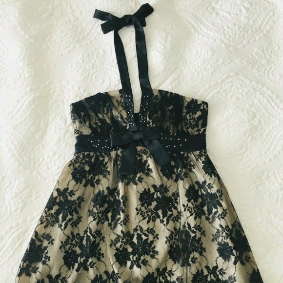 Lace dress RIVER ISLAND Floral Swarovski Sleeveles - Picture 2 of 6